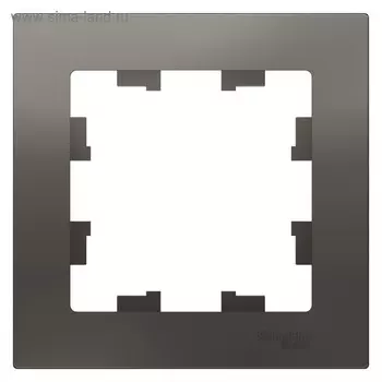 Рамка SE AtlasDesign, 1 пост, универсальная, сталь, ATN000901