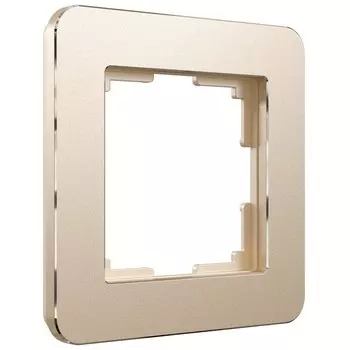 Рамка W0012611, 1 розетка Platinum, шампань