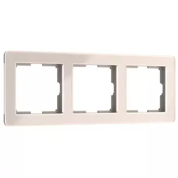 Рамка W0032743, 3 розетки Acrylic, айвори