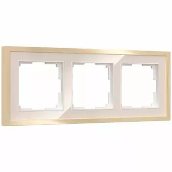 Рамка W0032851, 3 розетки Baguette, айвори