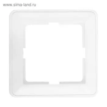 Рамка "W59" SchE KD-1-18, одноместная, цвет белый