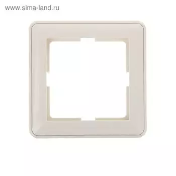 Рамка "W59" SchE KD-1-28, одноместная, цвет бежевый