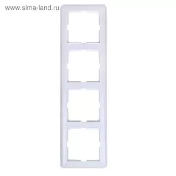 Рамка "W59" SchE KD-4-18, четырехместная, белая