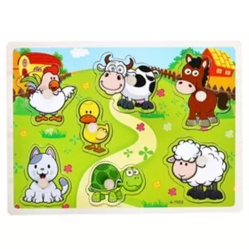 Рамка - вкладыш «Домашние животные», 7 деталей