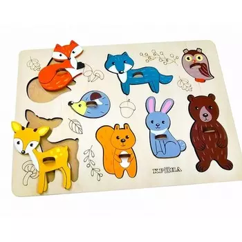 Рамка-вкладыш «Лесные животные»