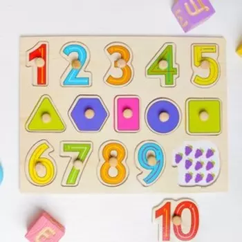 Рамка - вкладыш «Пишем цифры», 15 деталей