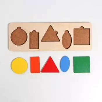 Рамка - вкладыш «Простая геометрия», 5 деталей, 289.50.8 см