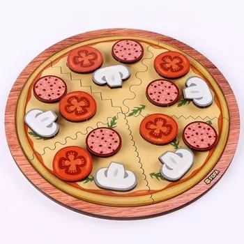 Рамка-вкладыш с липучками «Пицца»