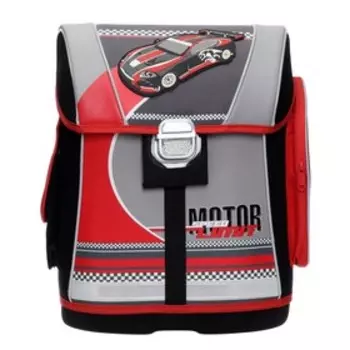 Ранец детский Феникс + "Автогонки", 39 х 29 х 15 см, + брелок