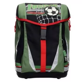 Ранец школьный на замке, 34 х 27 х 19 см, Феникс + "Футбол", + брелок