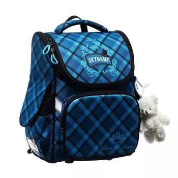 Ранец Стандарт SkyName 2000 34*26*14 дев + брелок мишка голуб 2096