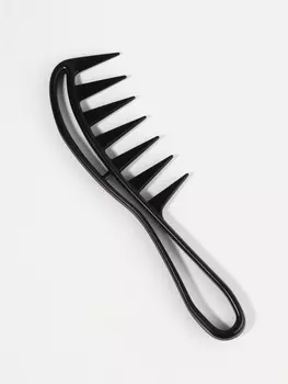 Расчёска для кудрявых волос, 18.55 см, чёрная