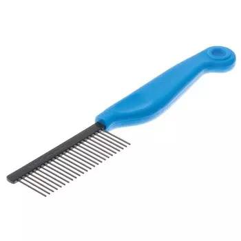 Расчёска DeLIGHT антистатик, 24 зуба 23 мм, пластиковая ручка, чёрно-синяя