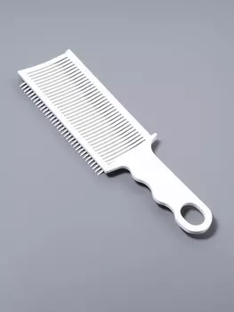 Расчёска для барбера, для стрижки под машинку, 226.51.5 см, белая