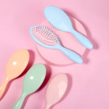 Расчёска массажная, 195.5(±1) см, голубая