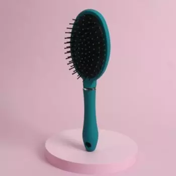 Расчёска массажная, 7,5 24,5 см, цвет бирюзовый