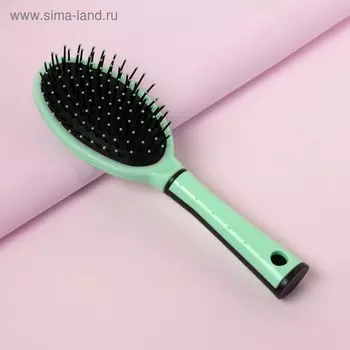 Расчёска массажная, 8,5 × 23 см, цвет бирюзовый