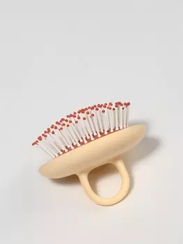 Расчёска массажная, компактная, 86.5 см, бежевая