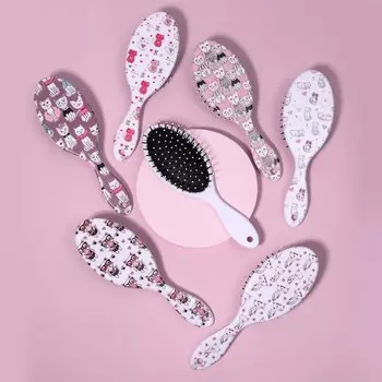 Расчёска массажная «Котики», 7 22 см, цвет МИКС