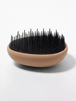 Расчёска массажная «Овал», 9.574.5 см, бежевая