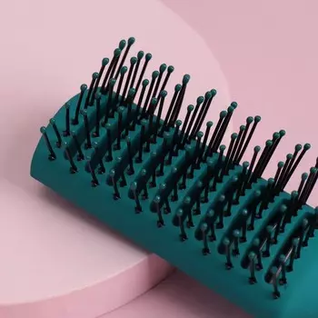 Расчёска массажная, вентилируемая, 5.523(±1) см, зелёная