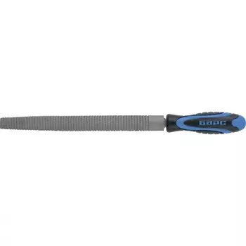 Рашпиль полукруглый Барс 15863, двухкомпонентная рукоятка, 250 мм