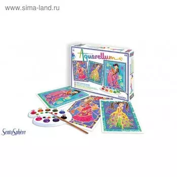 Раскраска акварельная "Модницы"