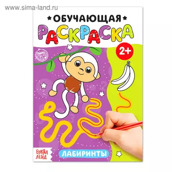Раскраска «Лабиринты», 12 стр.