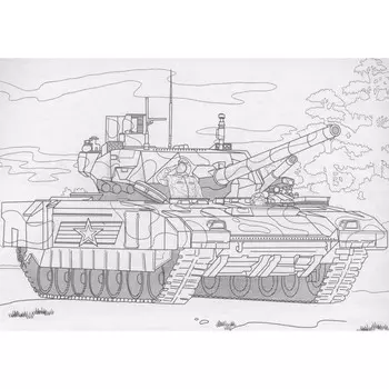 Раскраска «Наша армия», А5, альбомная, 16 страниц