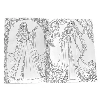 Раскраска «Принцессы», А4