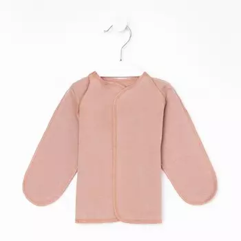 Распашонка детская, цвет бежевый, рост 62 см