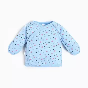 Распашонка детская, цвет голубой, рост 62-68см