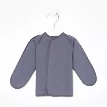 Распашонка детская, цвет графит, рост 62 см