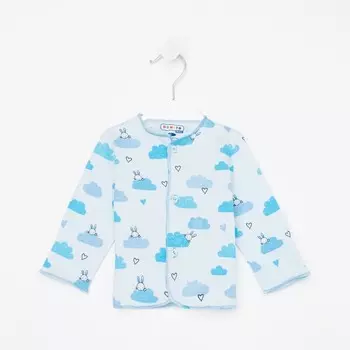 Распашонка детская, цвет светло-голубой, рост 56 см