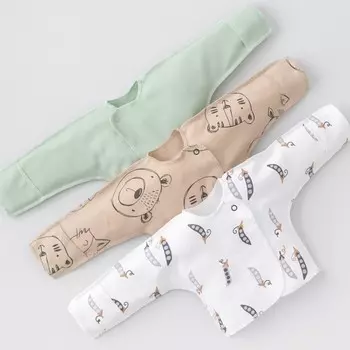 Распашонка детская KinDerLitto «Крошки-горошки», рост 62-68 см, 3 шт