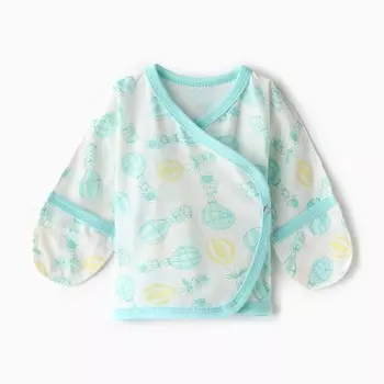 Распашонка на кнопке, цвет молочный/воздушные шары, рост 56 см