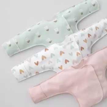 Распашонка детская KinDerLitto «Первые цветы», рост 50-56 см, 3 шт
