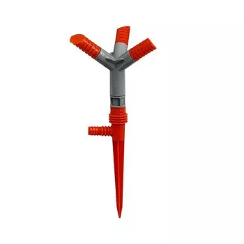 Распылитель 3лепестковый, штуцер под шланги 1/2" (12 мм) 5/8" (16 мм) 3/4" (19 мм), пика, пластик, Greengo