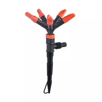 Распылитель 5лепестковый, штуцер под шланги 1/2" (12 мм) 3/4" (19 мм), пика, пластик, «Жук»