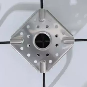 Рассекатель пламени, 99 см, цвет серебристый