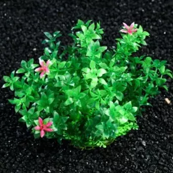 Растение искусственное аквариумное, 15 см, зелёное