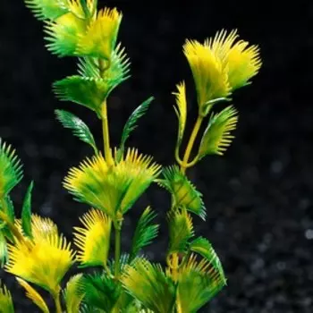 Растение искусственное аквариумное, 4 х 20 см, сине-зелёное, 1 шт.