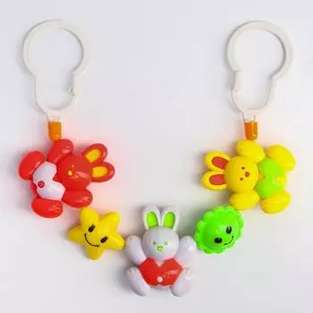 Растяжка на коляску/кроватку «Микс», 3 игрушки, виды МИКС, 50 - 62 см