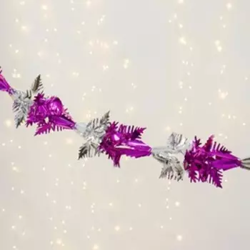 Растяжка «Снежинка» d=18 см 1.5 м, микс