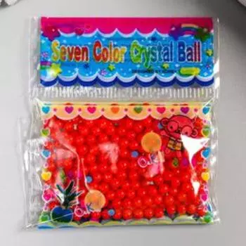 Растущий гель однотонный "Красный" набор 12 пакетов на блистере 5 гр 28х17 см