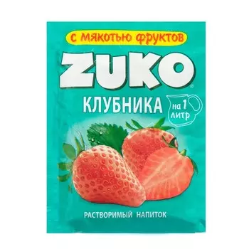 Растворимый напиток ZUKO Клубника, 20 г
