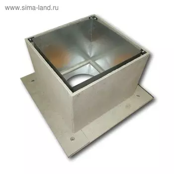 Разделка Феррум потолочная нержавеющая 430/0.5 мм, 600 × 600 мм, d 220 (ППУ Н)