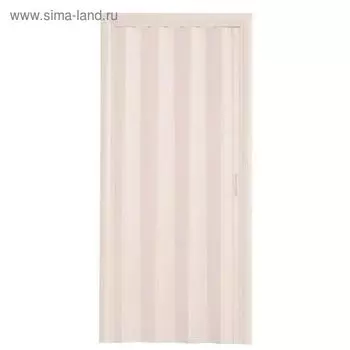 Раздвижная дверь «Вика. Комфорт», 620(840) 2020 мм, пластик, глухое, цвет дуб белёный