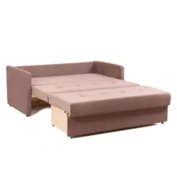 Раздвижной диван «Деон 1200», механизм аккордеон, велюр, цвет коричневый