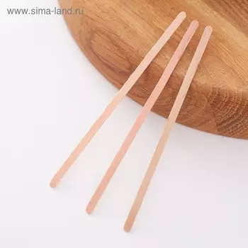 Размешиватель одноразовый, 14 см, берёза, цвет бежевый